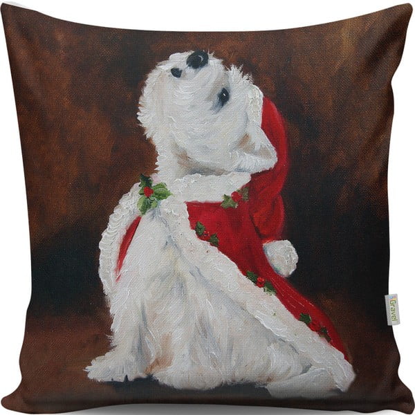 Cuscino Cane di Natale, 43 x 43 cm - Gravel