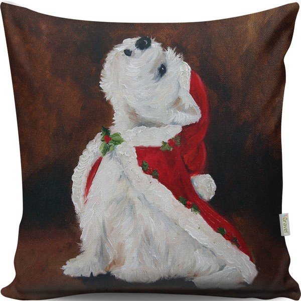 Cuscino Cane di Natale, 43 x 43 cm - Gravel