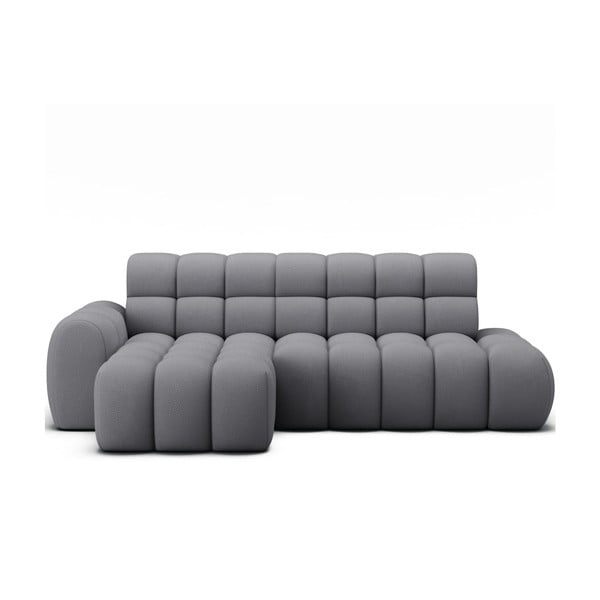 Divano angolare grigio allungabile (con penisola a sinistra/con chaise lounge) Ceedro – ELTAP