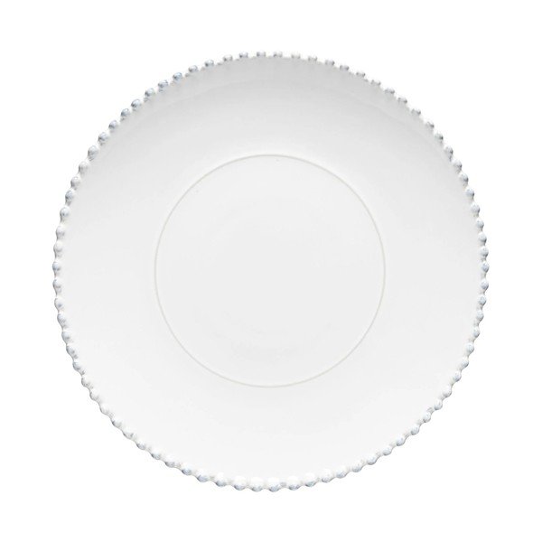 Piatto bianco in gres ø 34 cm Pearl – Costa Nova