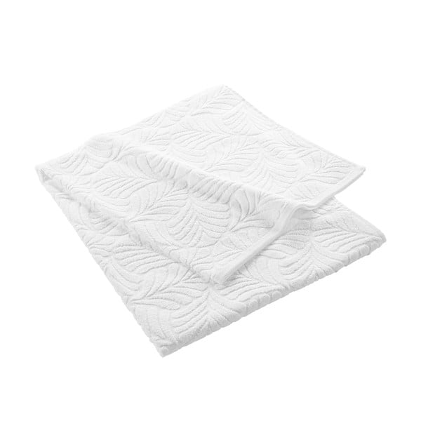 Asciugamano bianco in spugna di cotone 90x150 cm Madeira - douceur d'intérieur