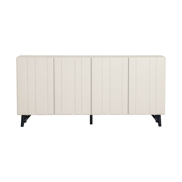 Cassettiera bassa crema in legno di pino 181x85 cm Miller - WOOOD