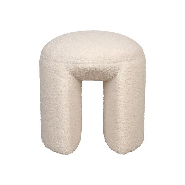 Sgabello color crema imbottito Noxx – White Label-image-2