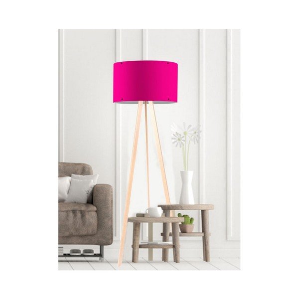 Lampada da terra rosa scuro semplice - Unknown