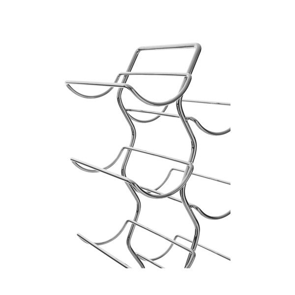 Portabottiglie in metallo argentato 12 bottiglie Jaxen - Premier Housewares-image-2