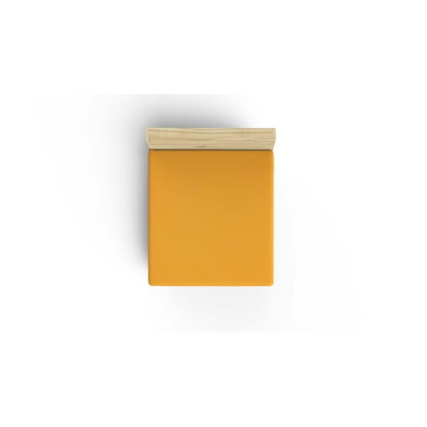 Lenzuolo giallo in cotone elasticizzato 140x190 cm - Mijolnir