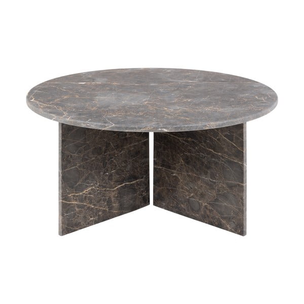 Tavolino rotondo in marmo grigio ø 90 cm Vega - Actona-image-4