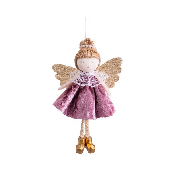 Decorazione per albero di natale in tessuto 14 cm Angel – Casa Selección