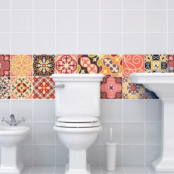 Set di 30 adesivi murali decorativi, 15 x 15 cm La Valette - Ambiance-image-3