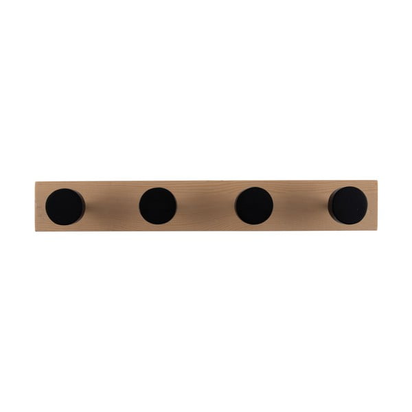 Appendiabiti da parete nero in legno di pino Knobs - PT LIVING