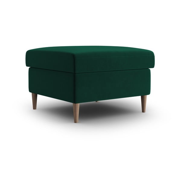 Poggiapiedi verde con rivestimento in velluto Kyoto – Cosmopolitan Design-image-1