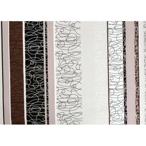 Biancheria da letto in crêpe marrone e crema per letto matrimoniale 200x200 cm Lane - Unknown-image-1