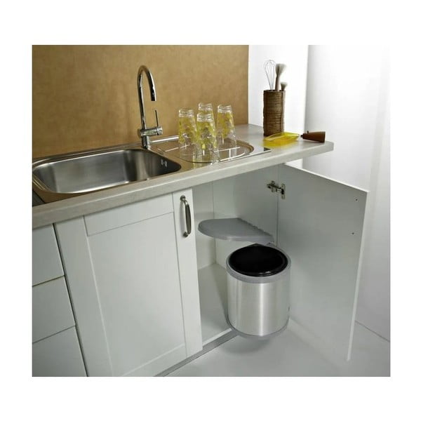 Cestino metallico incorporato da 10 l Ring - Elletipi-image-1