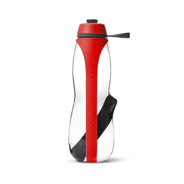 Červená sportovní filtrační lahev s binchotanem Black + Blum Eau Good Duo, 700 ml