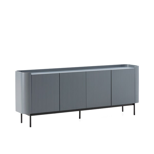 Cassettiera blu polveroso 200x80x40 cm Willa – MOME-image-3