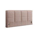 Testiera rosa chiaro imbottita 249x100 cm Darren – Micadoni 