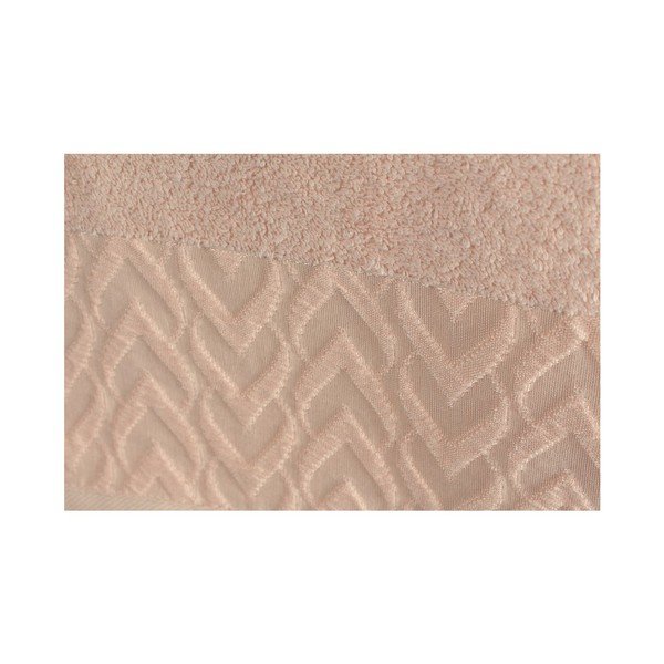 Set di 2 asciugamani da bagno Kalp marrone chiaro, 90 x 150 cm - Foutastic-image-1