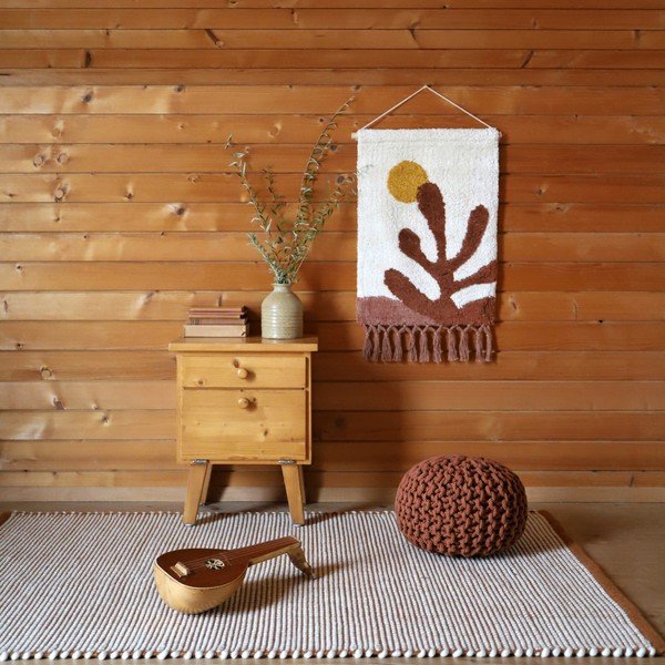 Tappeto arancione con lana 200x140 cm Bergen - Nattiot-image-3
