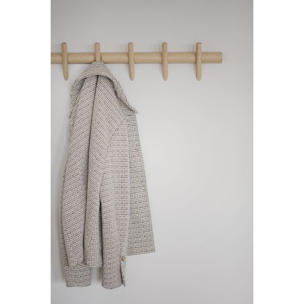 Appendiabiti da parete in legno di quercia in colore naturale Hillmond - Rowico-image-4