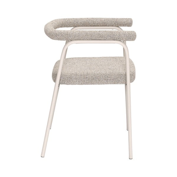 Set di sedie da pranzo beige in imbottito con braccioli 2 pz Ecto – Hübsch-image-3