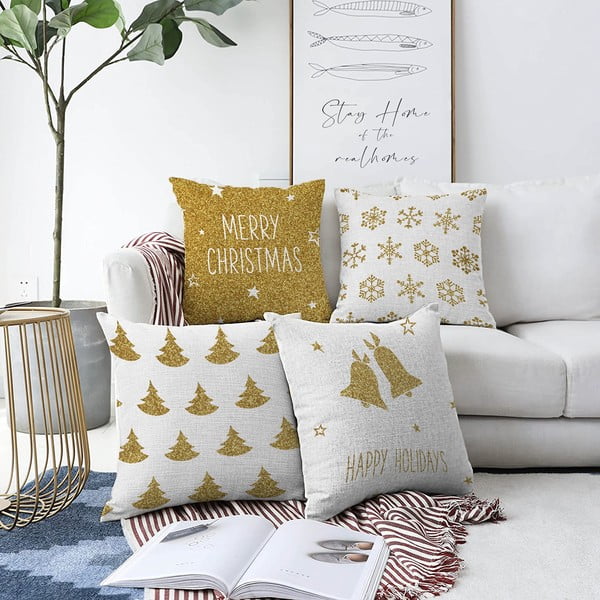 Set di 4 federe Christmas Vibes, 55 x 55 cm - Minimalist Cushion Covers