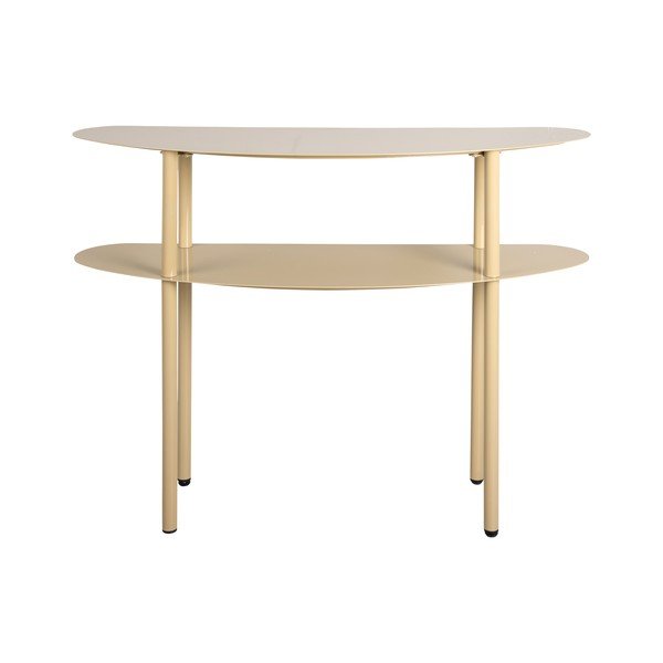 Tavolo consolle marrone chiaro in metallo 28x90 cm Paris – Leitmotiv