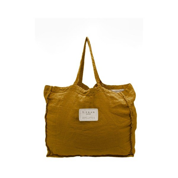 Borsa in tessuto Senape, larghezza 42 cm - Really Nice Things