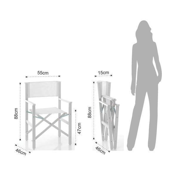 Sedia da giardino in metallo bianco Milos - Tomasucci-image-3