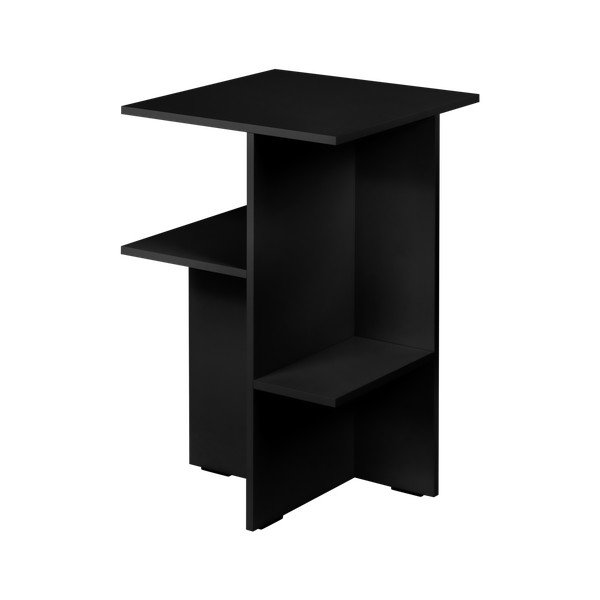 Comodino nero con ripiani Atik – noo.ma