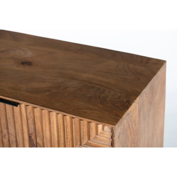 Mobile TV di colore naturale in mango massiccio 160x58x40 cm Nereida – MOME-image-1