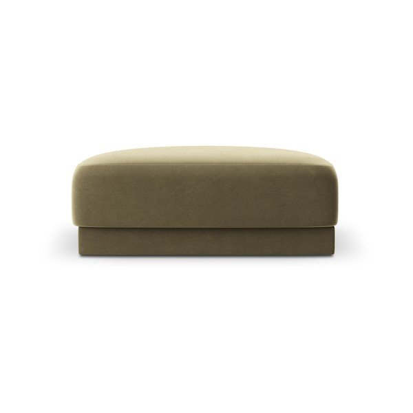 Sgabello in velluto verde Miley - Micadoni Home-image-3