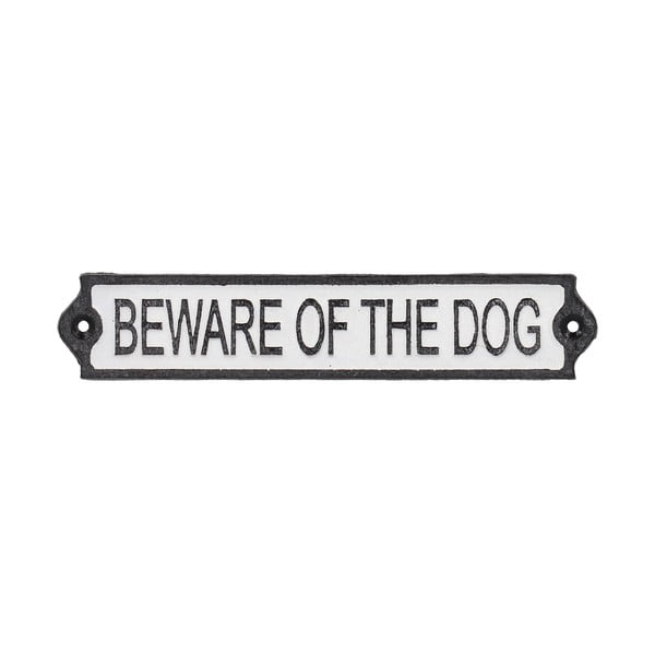 Insegna in ghisa 26x5 cm Beware of the Dog - Esschert Design