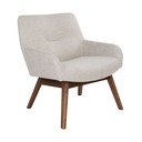 Poltrona in legno di noce marrone sabbia Londra - House Nordic