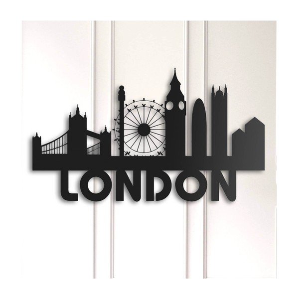 Decorazione murale nera Londra - Unknown