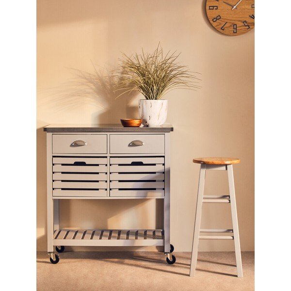 Tavolino da servizio su ruote 46x86 cm Frankfurt – Premier Housewares-image-2
