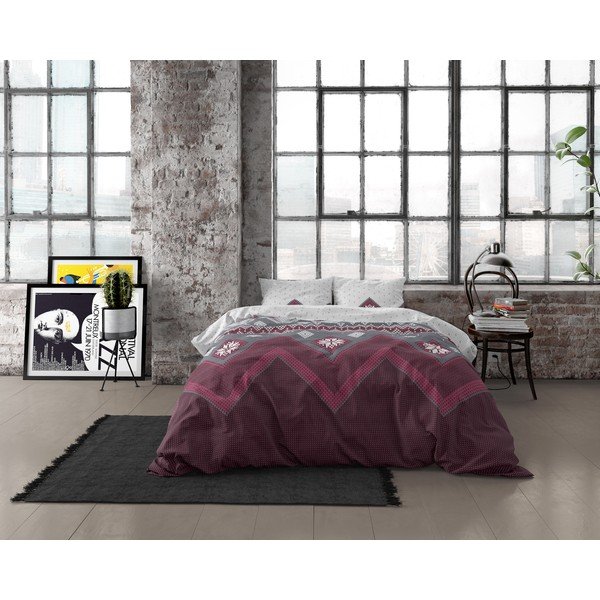 Biancheria da letto in flanella per letto matrimoniale Nordic, 200 x 220 cm - Dreamhouse-image-4