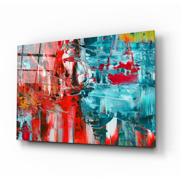 Pittura su vetro , 110 x 70 cm Abstract Reflection - Insigne