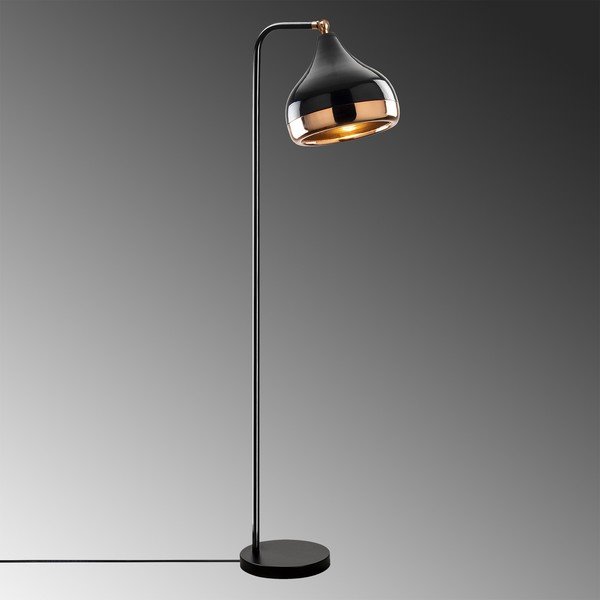 Lampada da terra in colore nero-rame Yildo - Opviq lights-image-1