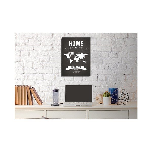 Pittura murale su tela Casa, 30 x 40 cm - Vega-image-2