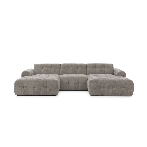 Divano angolare grigio (a U/con chaise lounge) Melva – Ropez-image-3