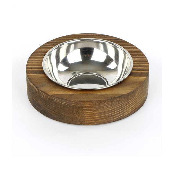 Ciotola per cani con base in legno massiccio di abete rosso - Petpetite