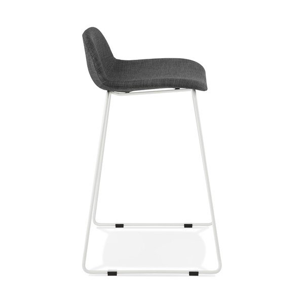 Sgabello mini bar grigio scuro con gambe bianche, altezza seduta 66 cm Vancouver - Kokoon-image-2