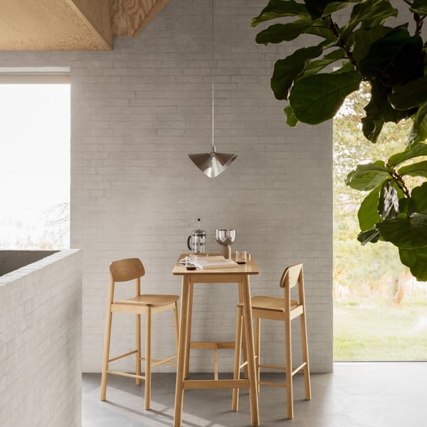 Sgabello da bar in colore naturale (altezza seduta 74 cm) Barlow - Actona-image-1