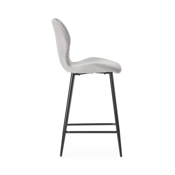 Set di sbagelli da bar beige in imbottito 2 pz (altezza della seduta 65 cm) Muli – Marckeric-image-3