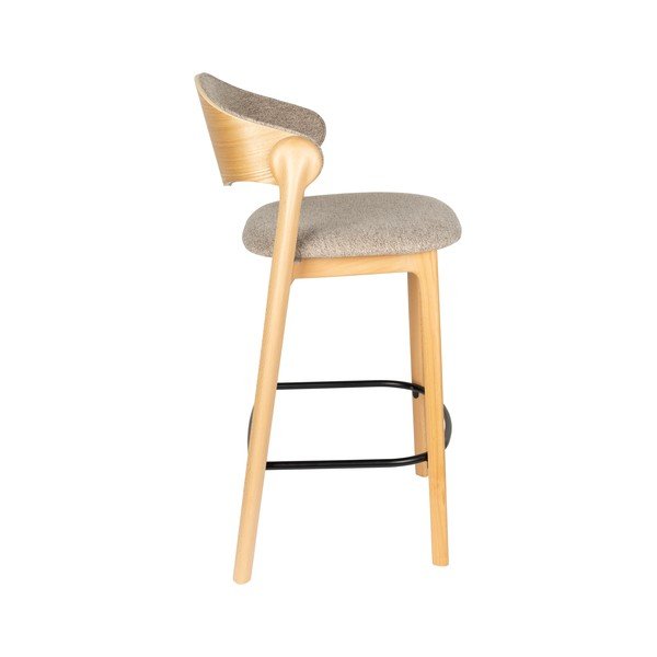 Sgabello da bar greige imbottito Babington – Dutchbone-image-2