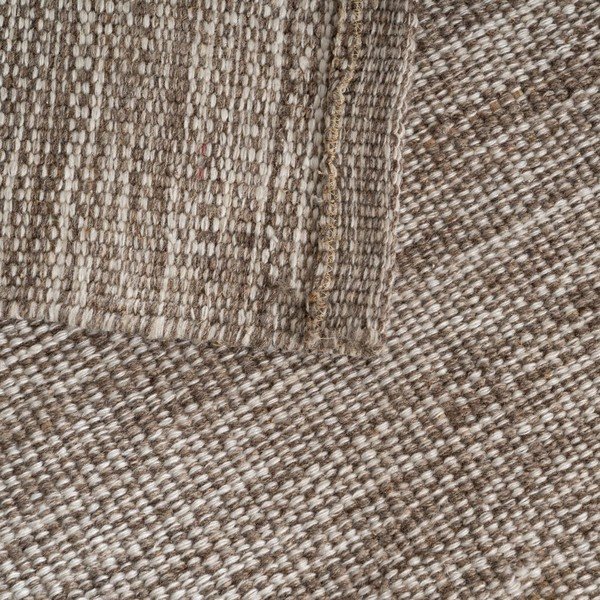 Tappeto reversibile marrone con lana 80x150 cm - Ixia-image-3