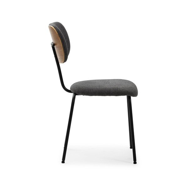 Set di sedie da pranzo nere 4 pz Dash - Marckeric-image-3