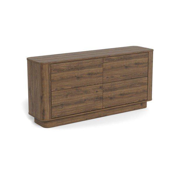 Credenza colore naturale scuro con effetto rovere 160x75x40 cm Atmore – Actona