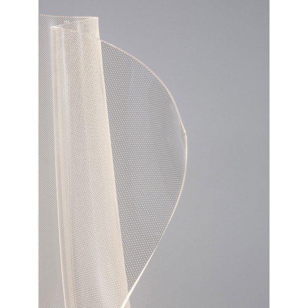 Lampada da terra LED dorata in alluminio con paralume in vetro acrilico (altezza totale 105 cm) Siderno – Nova Luce-image-2