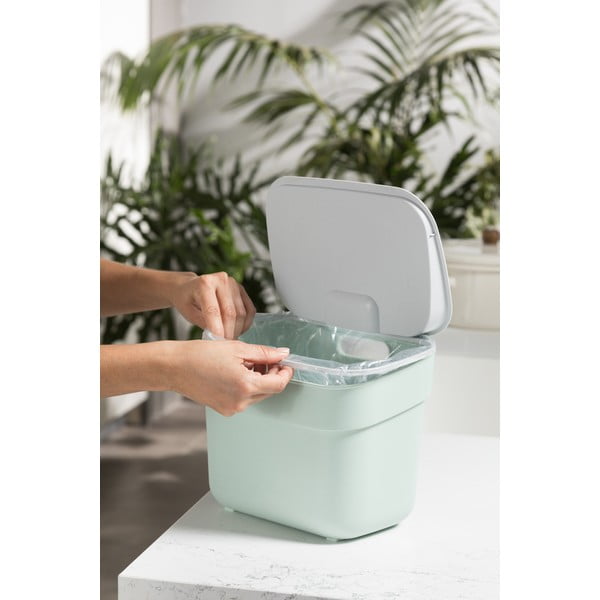 Contenitore per rifiuti compostabili verde chiaro 5 l Ready To Collect - Curver-image-3
